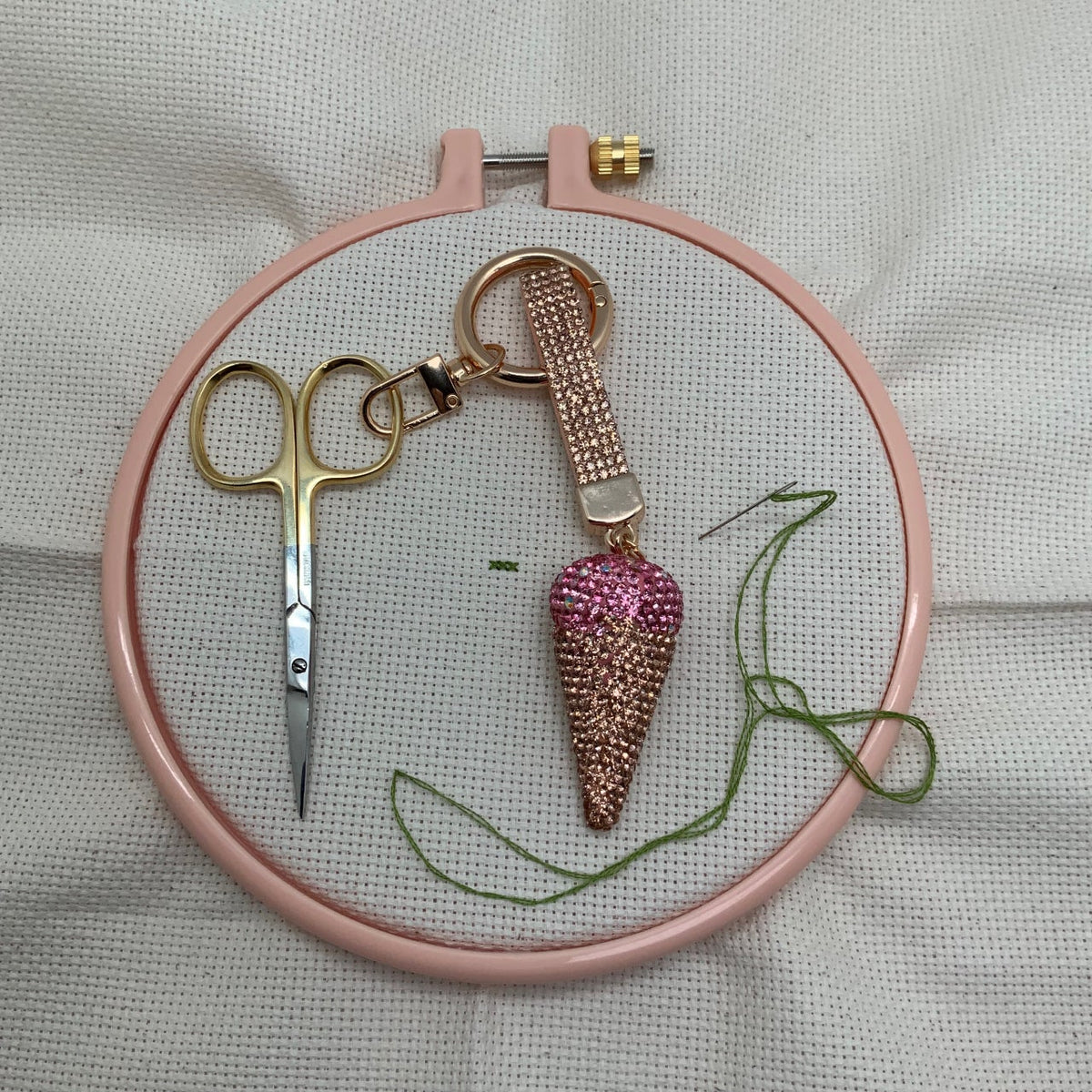 Ice cream scissor charm