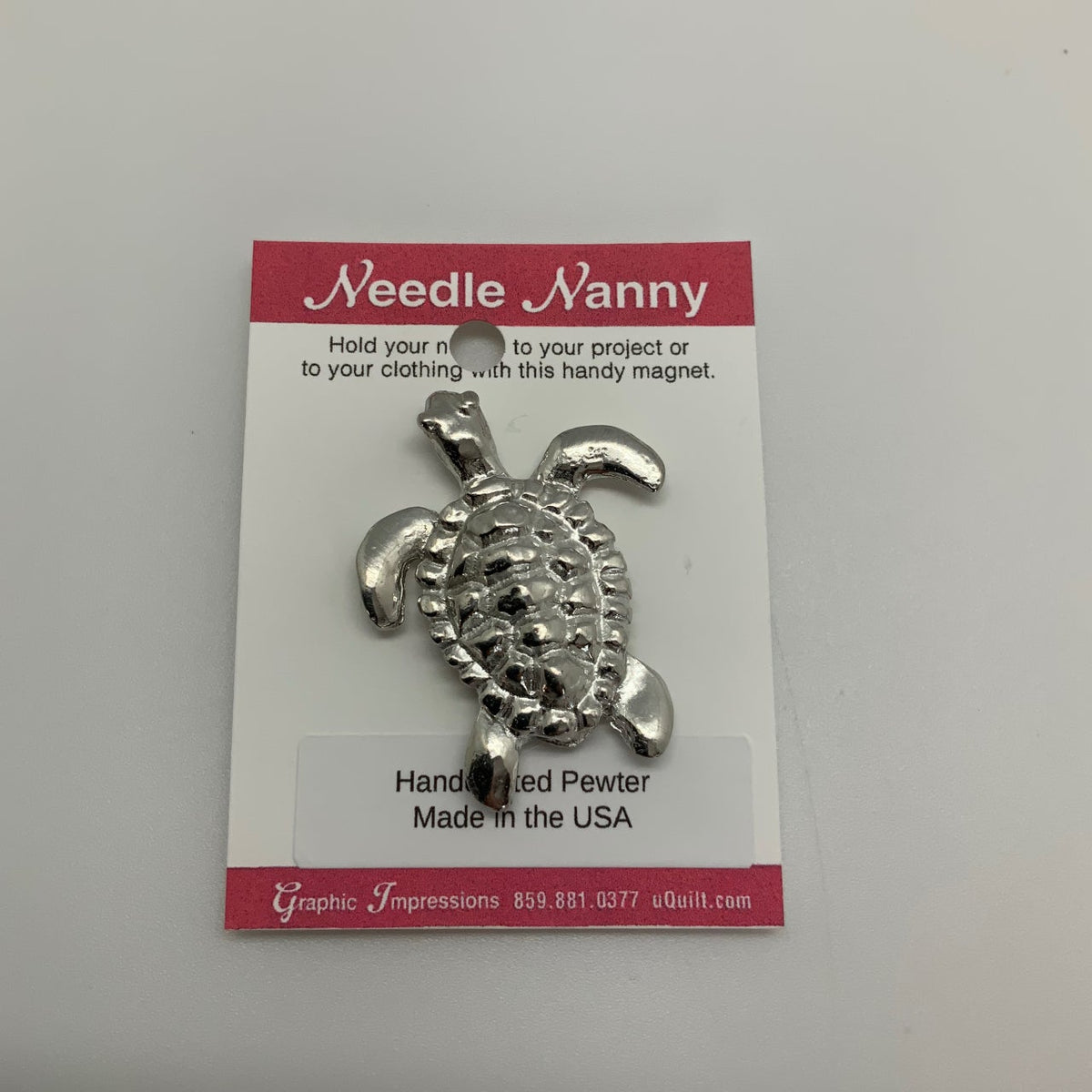 Turtle Needle Nanny silver