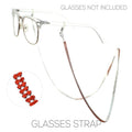 Metallic eyeglass holder