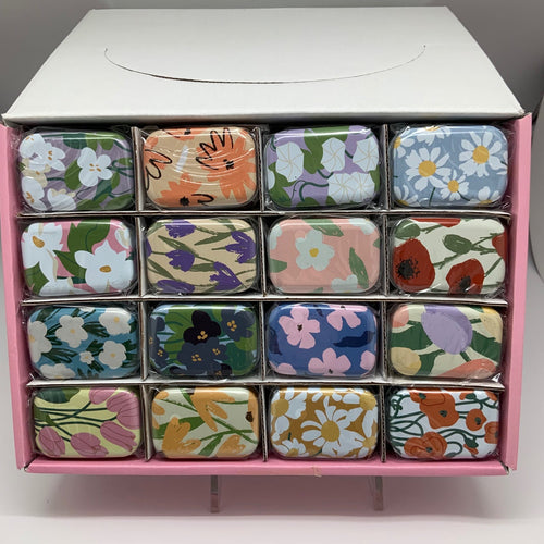 007-Floral Tins