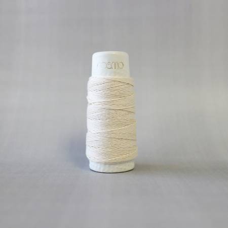 Cosmo Hidamari Sashiko Solid Thread 30 Meters Pearl White