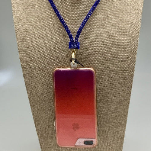 009- Cell Phone Lanyard Brilliant Blue