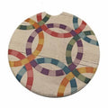 Car Coaster 4-Double Wedding Ring