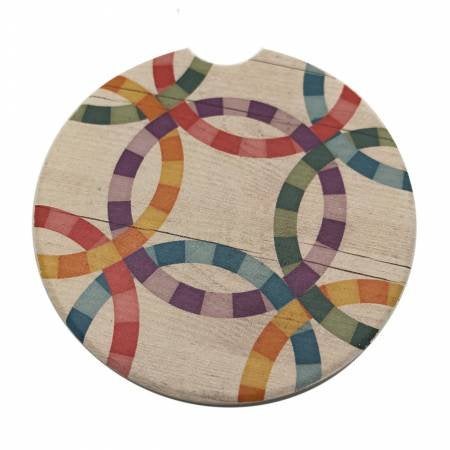 Car Coaster 4-Double Wedding Ring