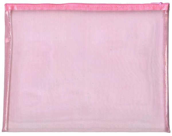 Pink Mesh Project Bag 14in x 10-3/4in