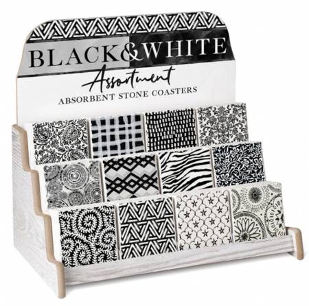 Black And White Coaster Assortment