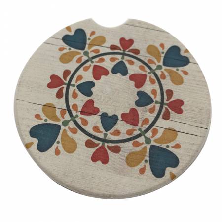 Car Coaster 5-Folk Heart