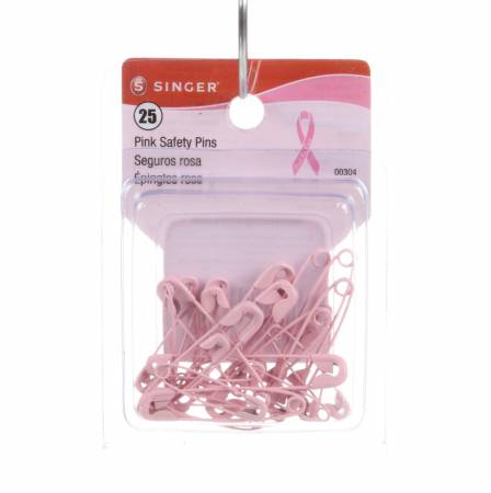 Breast Cancer Awareness Pink Saftey Pins 25ct