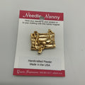 Music Note Needle Nanny Gold