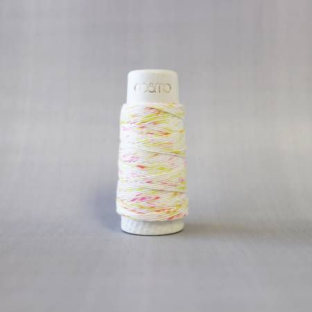 Cosmo Hidamari Sashiko Variegated Thread 30 Meters Shaved Ice Pink Yellow