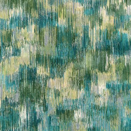Blue Grass Brushwork w/Metallic