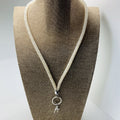 White Crystal Lanyard