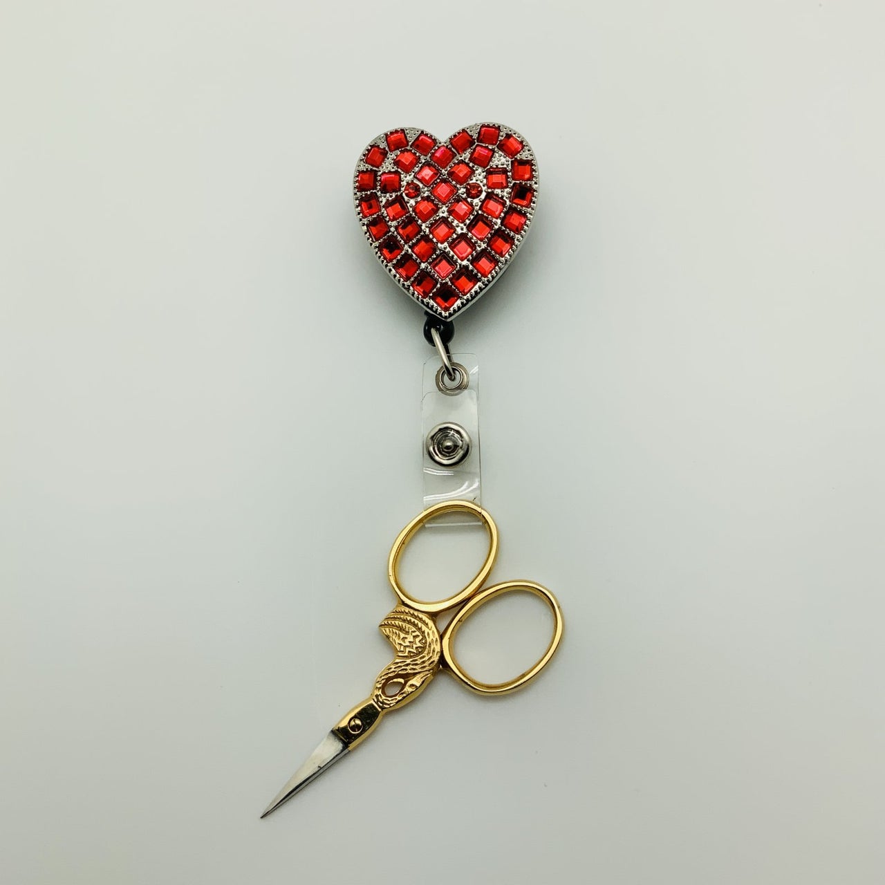 Bling clip and reel Red Heart