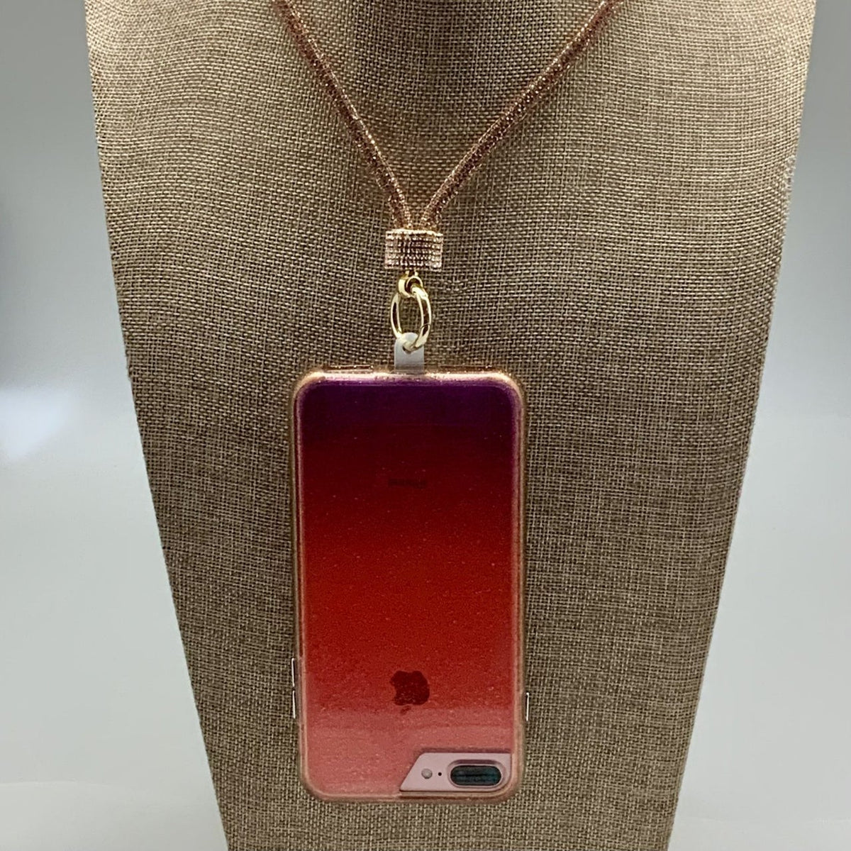 009- Cell Phone Lanyard Champagne