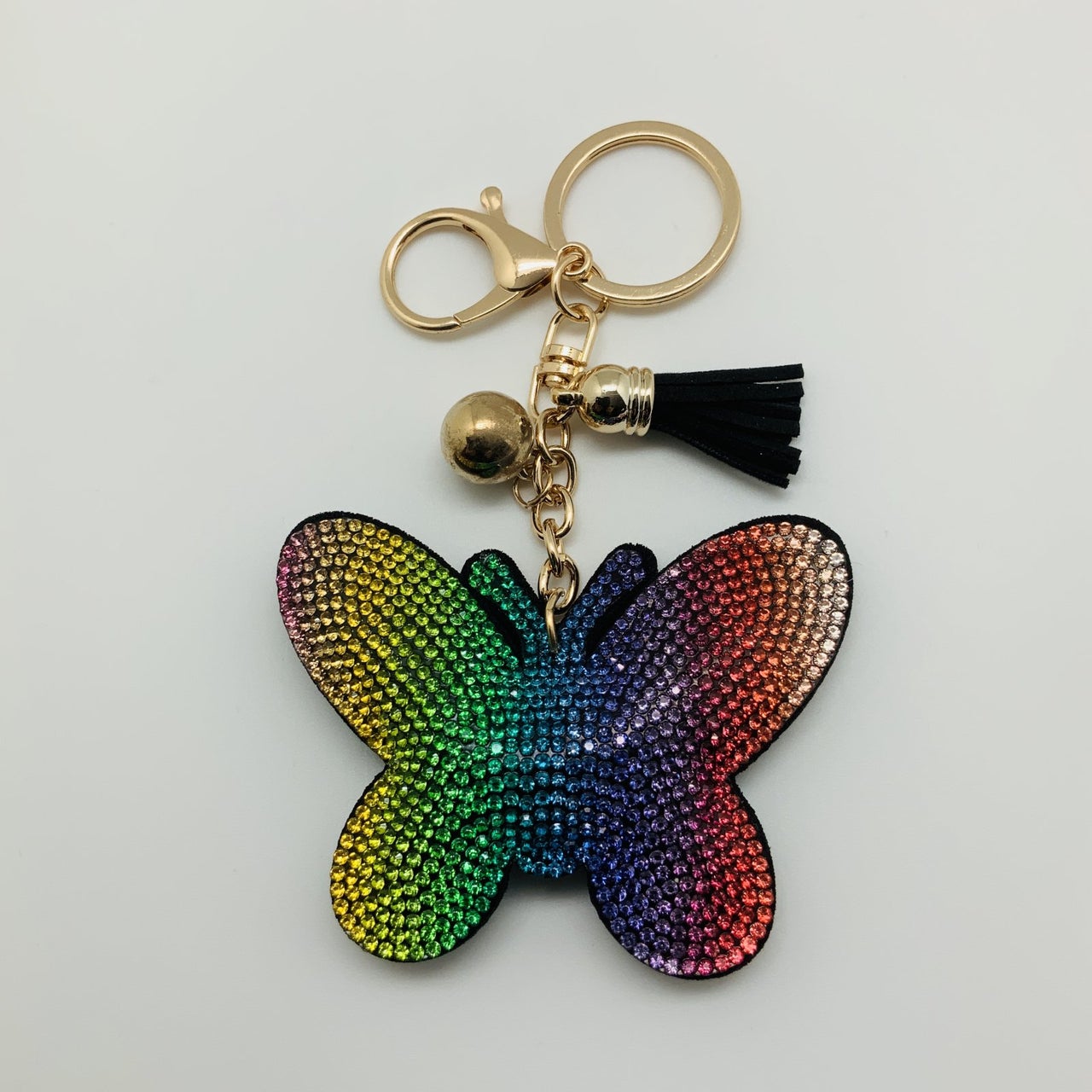 Rainbow Butterfly Keychain