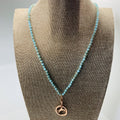 TurquoiseCrystal Bead Lanyard