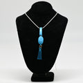 Itty Bitty Scissor Necklace Blue