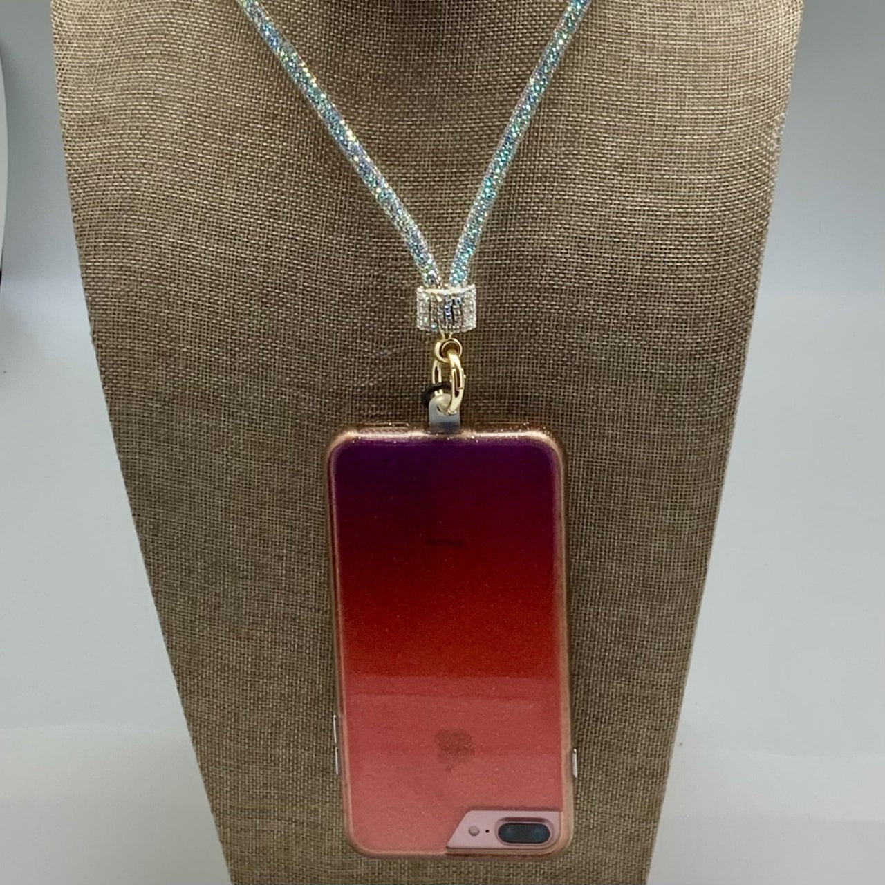 009- Cell Phone Lanyard Crystal