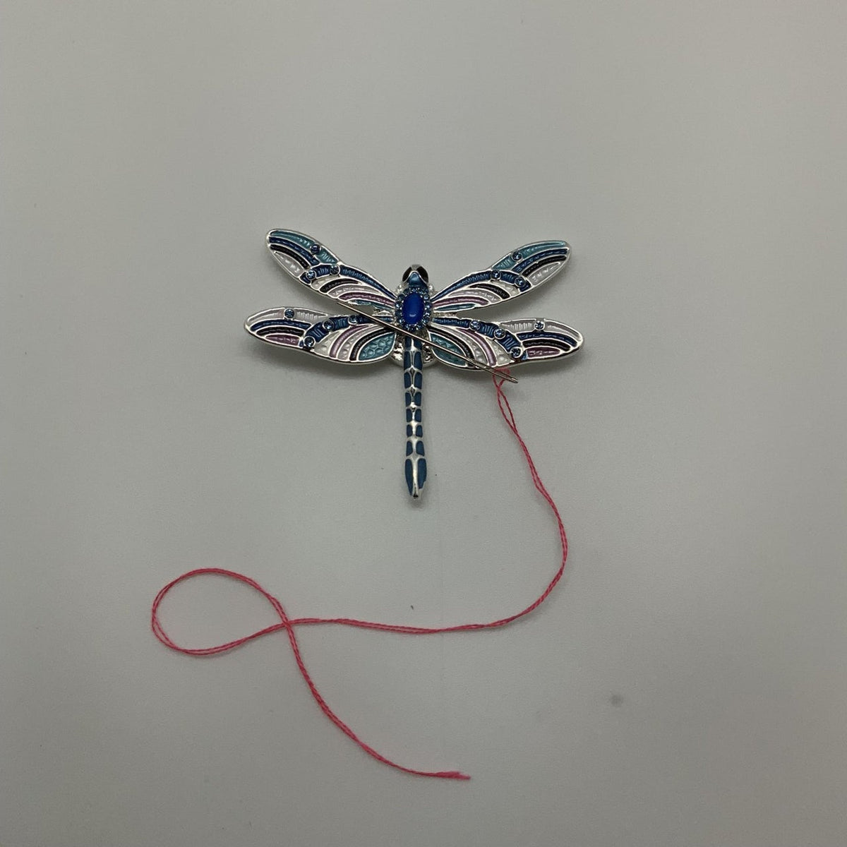 008- blue dragonfly needle nanny
