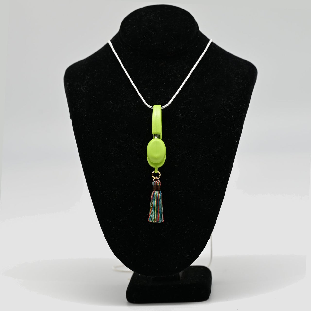 Itty Bitty Scissors Necklace Green