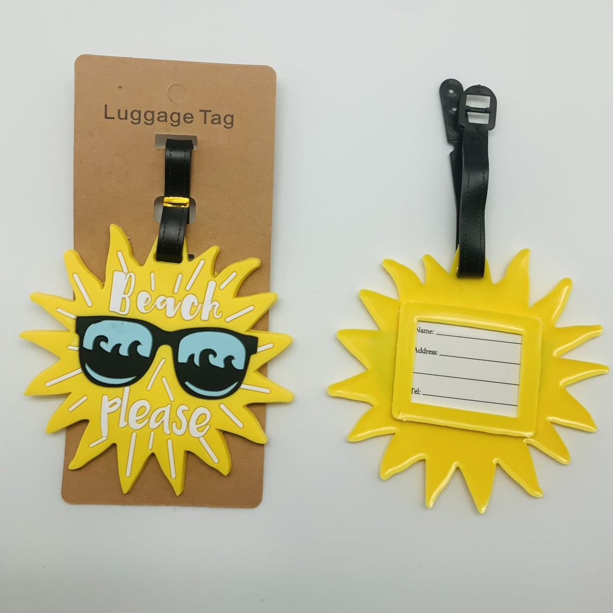 Beach Please Luggage Tag