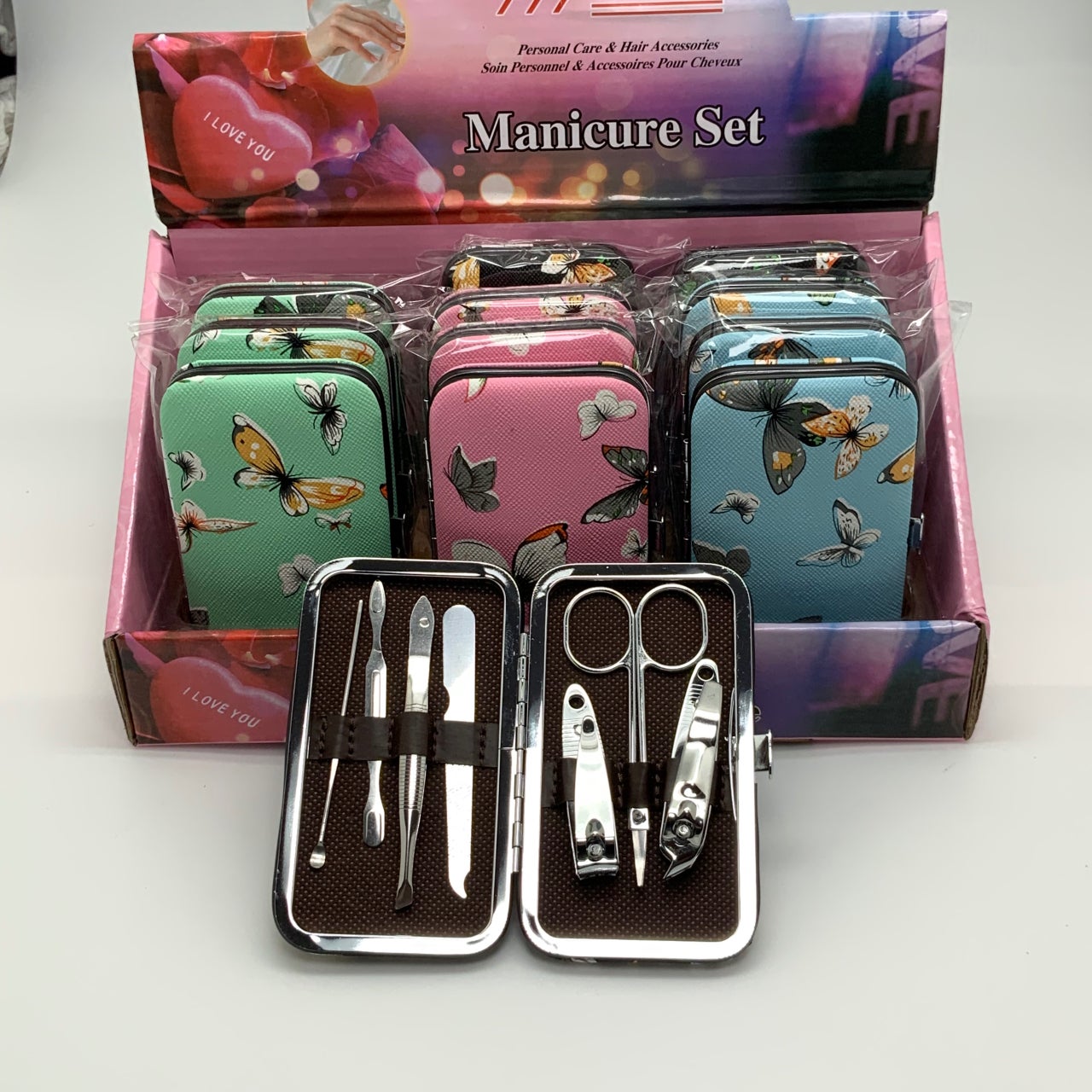 007-Floral Cover Manicure Set