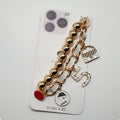 011-Charmed Phone Strap Gold