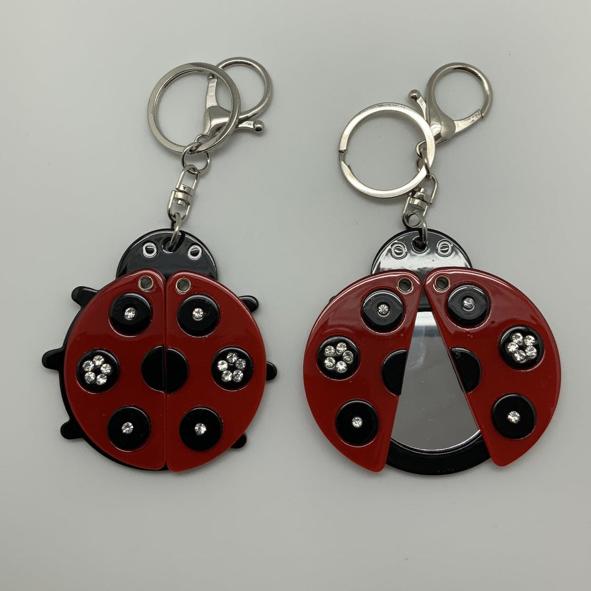 Ladybug Mirror Keychain