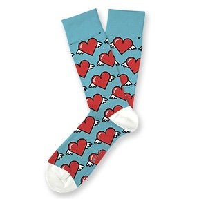 Flying Heart Socks