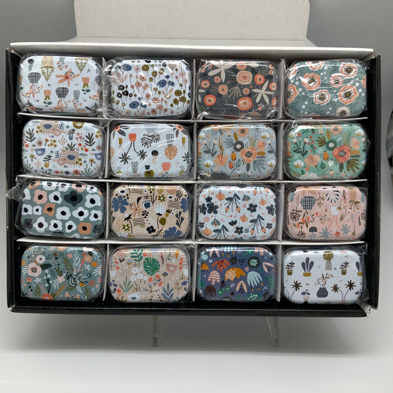 007-Decorative Floral Tins
