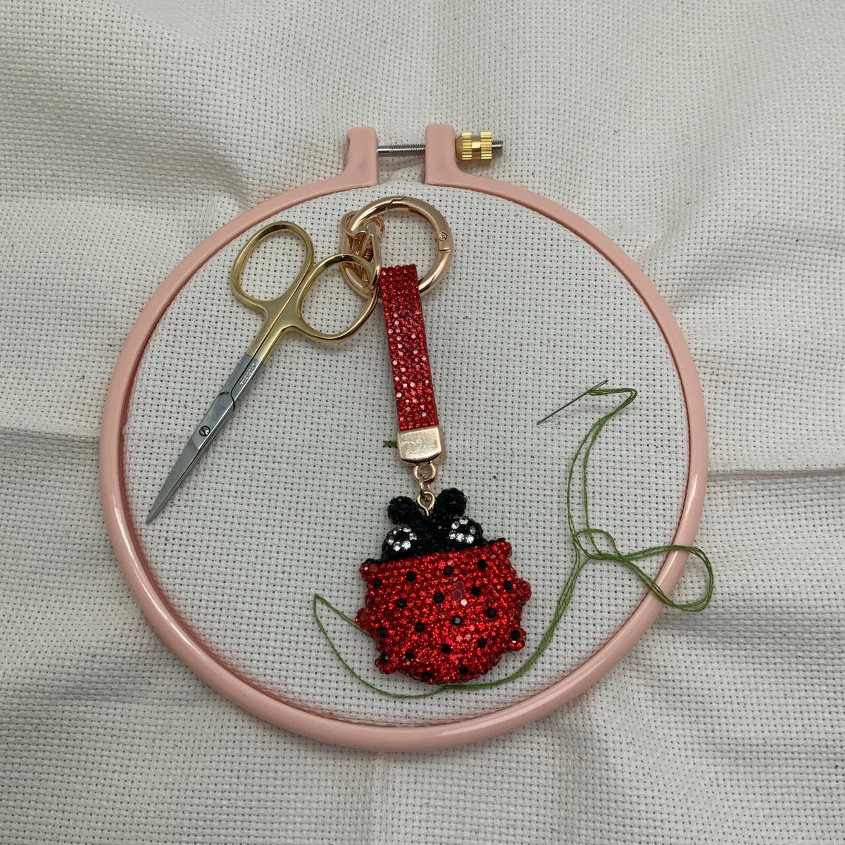 Ladybug Scissor Charm