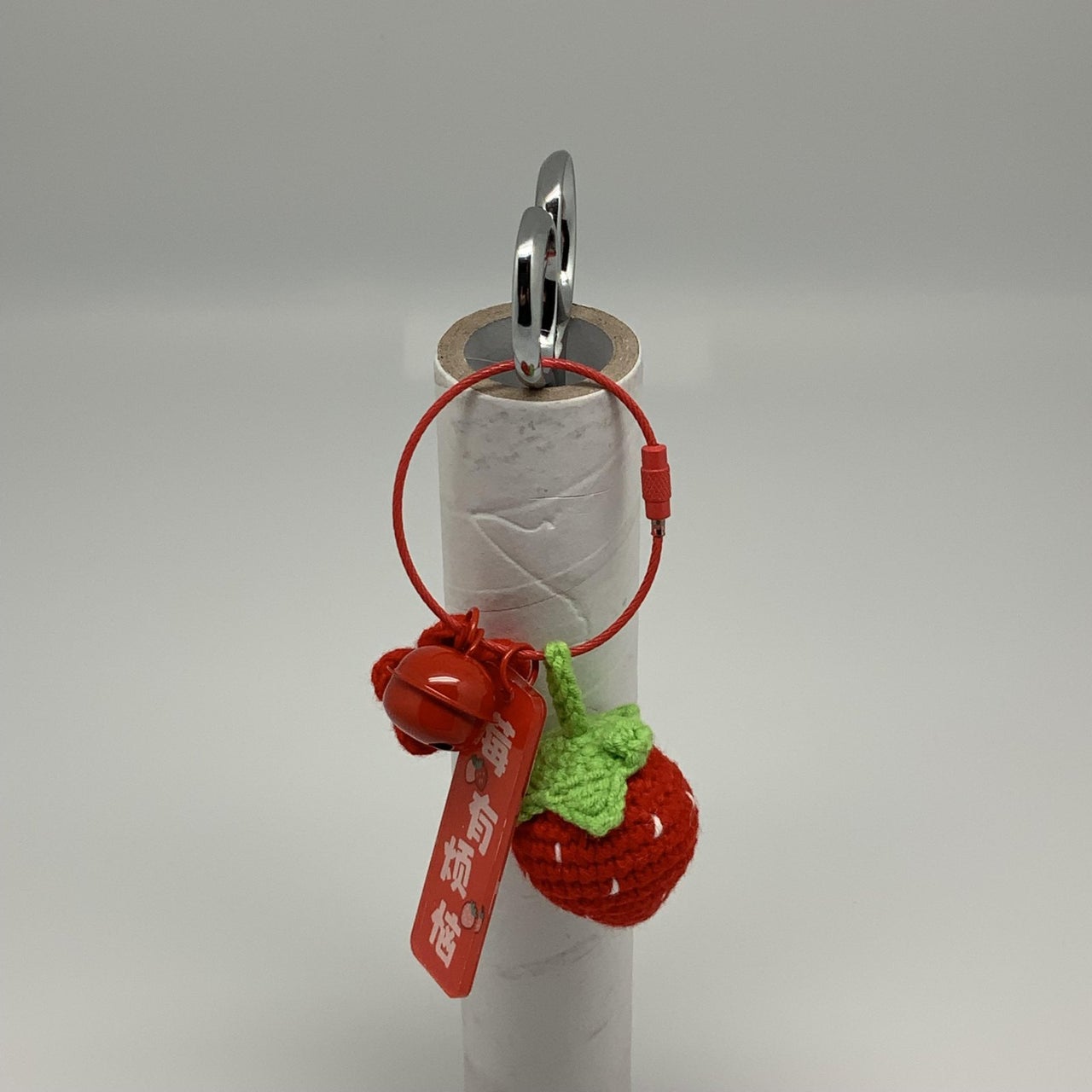 009-04 Strawberry Crochet Marker