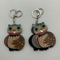 Owl Mirror Keychain