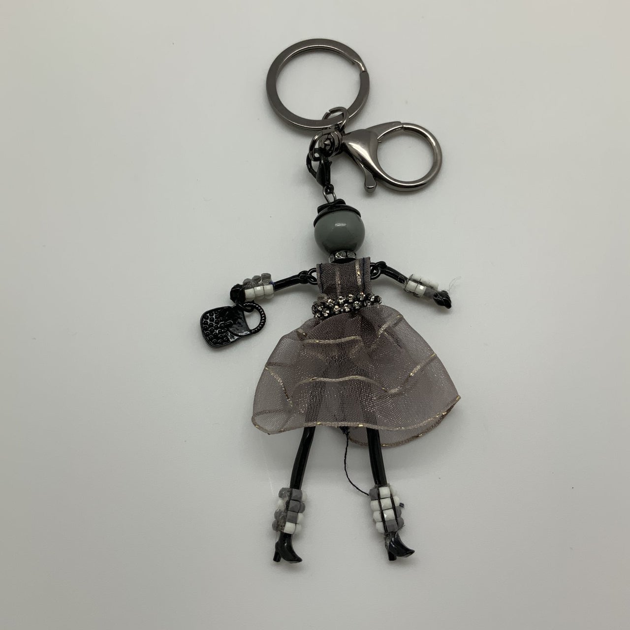 Lady in Grey Keychain
