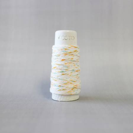 Cosmo Hidamari Sashiko Variegated Thread 30 Meters Shaved Ice Orange Blue