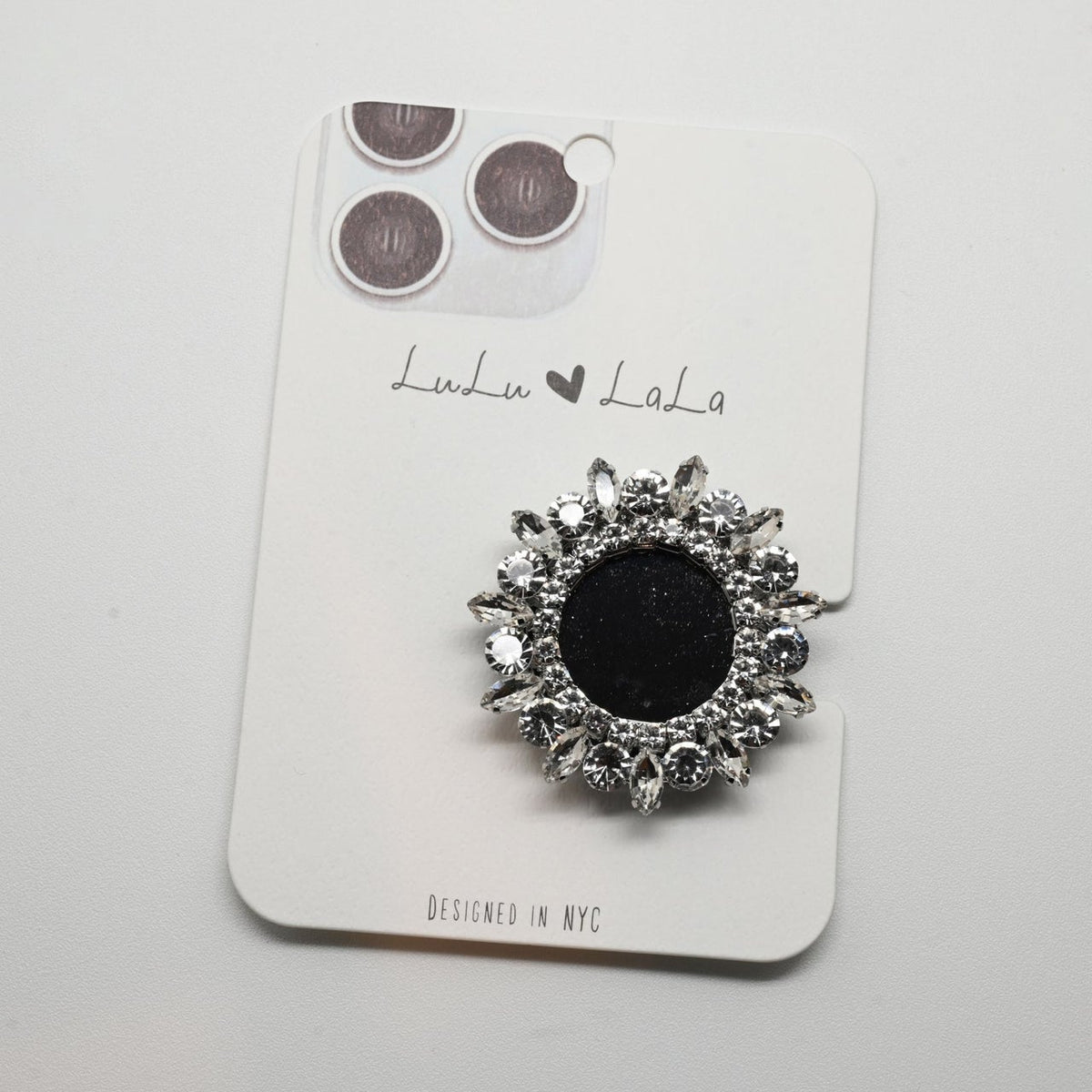 011-Jeweled  Phone Grip Mirror