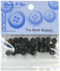 Tiny Black 40ct Button Pack