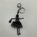Lady in Black Keychain