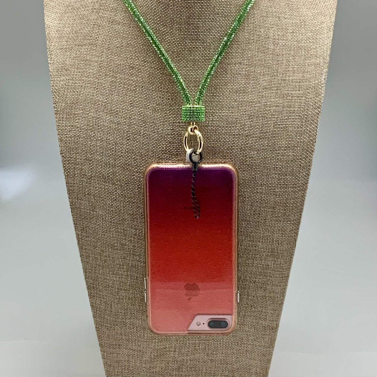 009- Cell Phone Lanyard Peridot