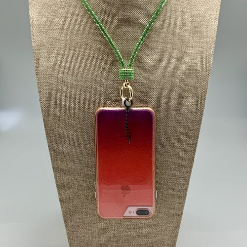 009- Cell Phone Lanyard Peridot